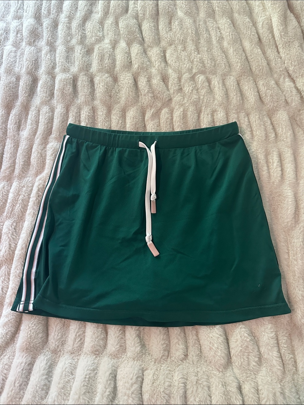 Varley Green Athletic Drawstring Tennis Skirt size Medium